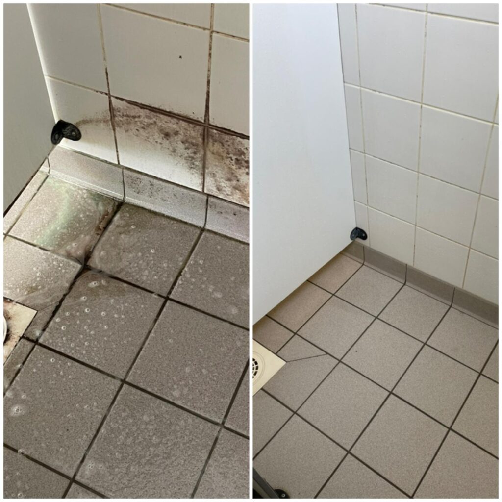 nettoyage professionnel de faïence et carrelage : avant/après